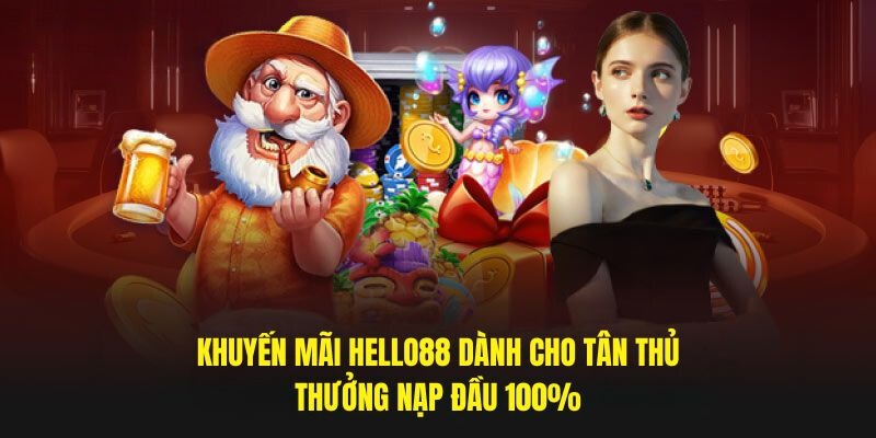 Khuyến mãi 100% cho lần nạp đầu tiên 