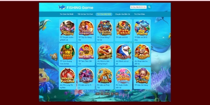 Tổng quan sảnh game Bắn cá tại Helo88