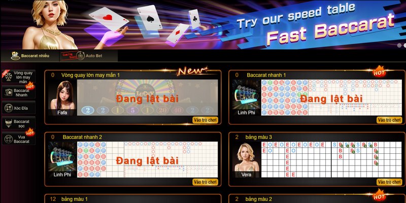 Top trò chơi casino được yêu thích trong sảnh cược